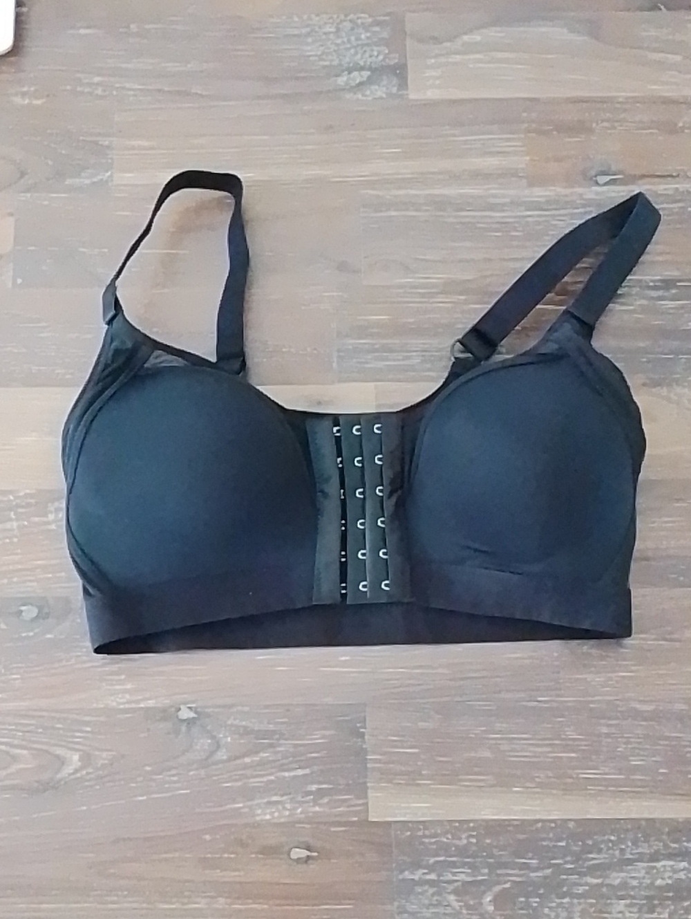 Black Front-Closure Women’s Bra